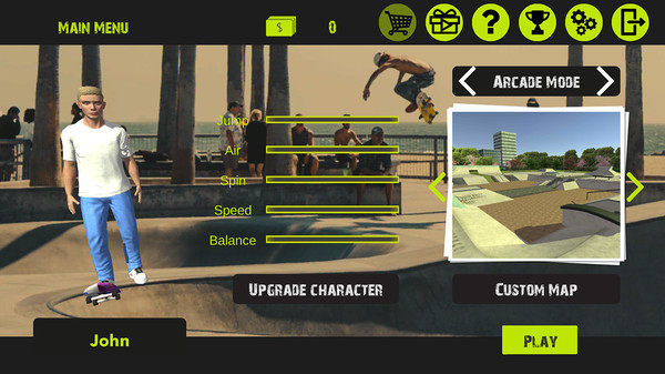 自由滑板3D游戏安卓版图片1