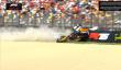 F1车手角田裕毅赛道严重事故 “人字拖”Halo救其一命