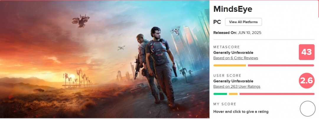 赤石大王！《心之眼》超《2077》上榜英国最佳销量榜！