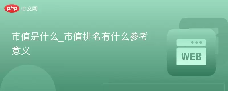 市值是什么_市值排名有什么参考意义