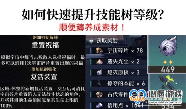 《崩坏星穹铁道》模拟世界技能树升级方法_wishdown.com