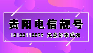 贵阳电信18188118899 寓意好事成双