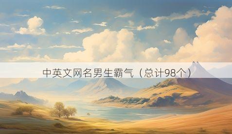 中英文网名男生霸气有哪些