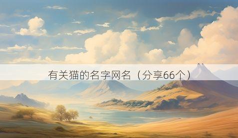 有关猫的名字网名有哪些