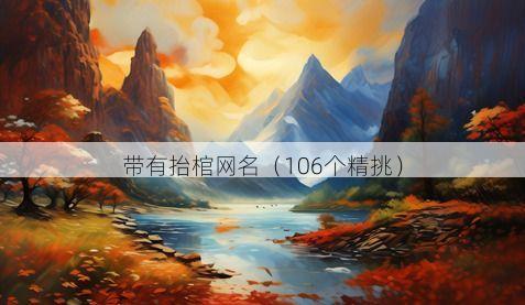 带有抬棺网名有哪些