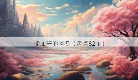 能加轩的网名有哪些