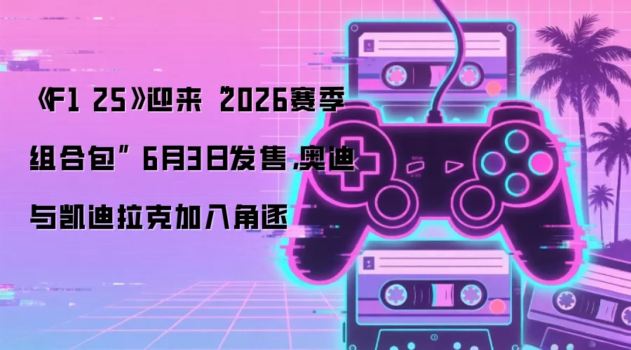 《F1 25》迎来“2026赛季组合包” 6月3日发售，奥迪与凯迪拉克加入角逐