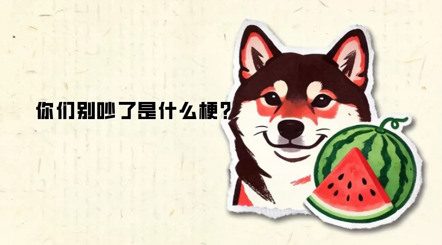 你们别吵了是什么梗？
