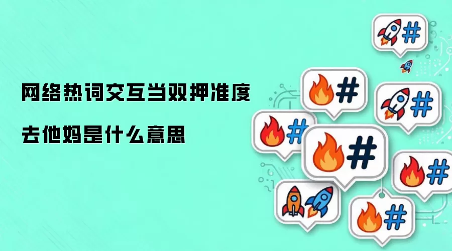 网络热词交互当双押准度去他妈是什么意思