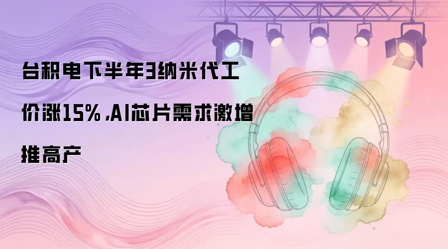 台积电下半年3纳米代工价涨15%，AI芯片需求激增推高产