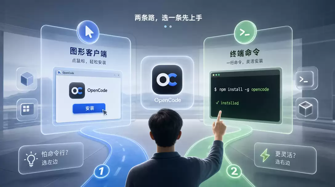 OpenCode 安装配置完整教程：Claude Code 和 Codex 的第三条后路