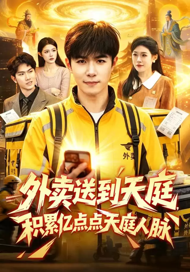 短剧《外卖送到天庭，积累亿点点天庭人脉》剧情介绍