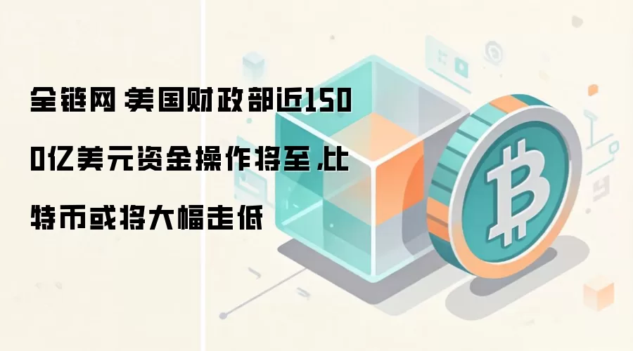 全链网：美国财政部近1500亿美元资金操作将至，比特币或将大幅走低