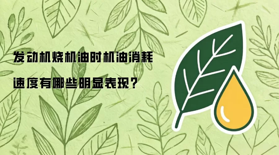 发动机烧机油时机油消耗速度有哪些明显表现？