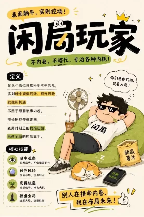“闲局玩家” 成年轻人新标签:不卷内耗,只控全局