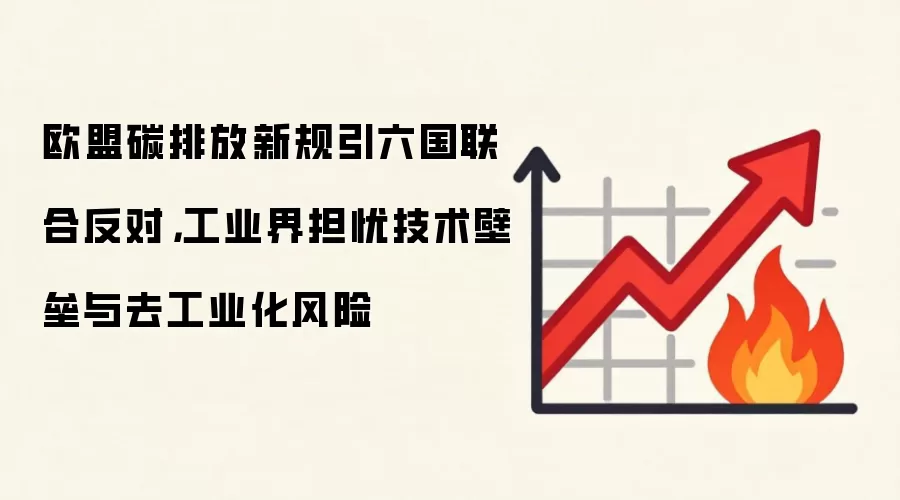 欧盟碳排放新规引六国联合反对,工业界担忧技术壁垒与去工业化风险