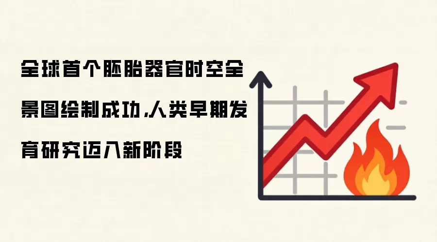 全球首个胚胎器官时空全景图绘制成功,人类早期发育研究迈入新阶段