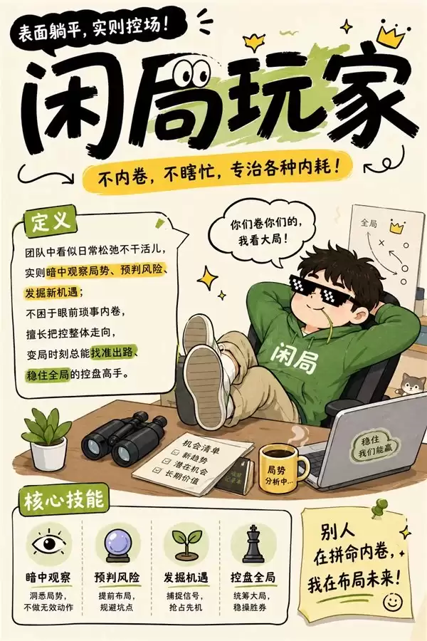 拒绝无效内耗，“闲局玩家” 成新潮流：当代年轻人的反内卷清醒法则