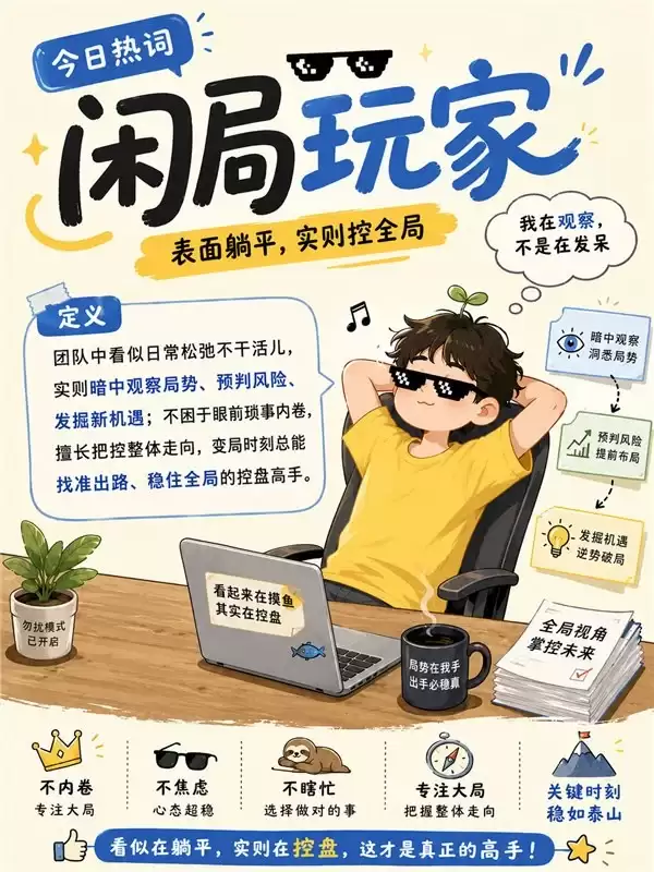 不卷琐事、只控全局：解码闲局玩家的核心竞争力