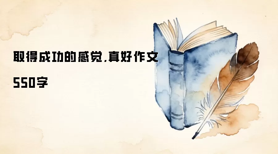 取得成功的感觉，真好作文550字