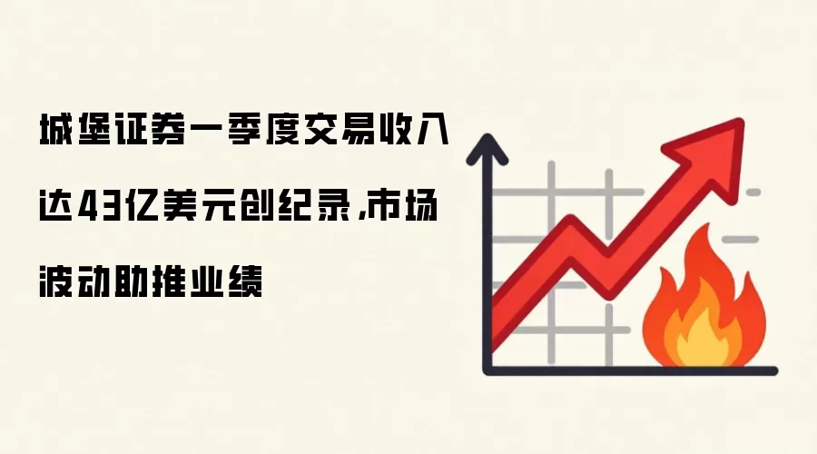 城堡证券一季度交易收入达43亿美元创纪录，市场波动助推业绩