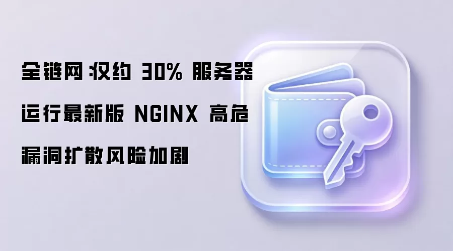 全链网:仅约 30% 服务器运行最新版 NGINX 高危漏洞扩散风险加剧