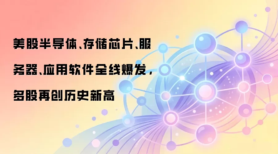 美股半导体、存储芯片、服务器、应用软件全线爆发，多股再创历史新高