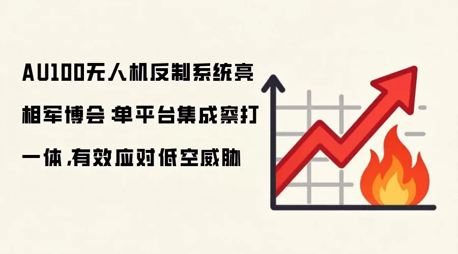 AU100无人机反制系统亮相军博会：单平台集成察打一体，有效应对低空威胁