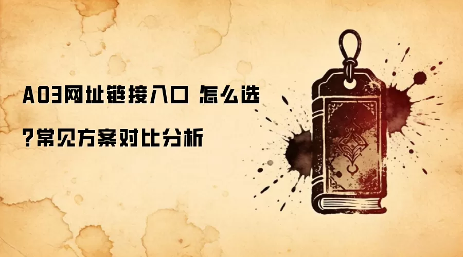 AO3网址链接入口 怎么选？常见方案对比分析