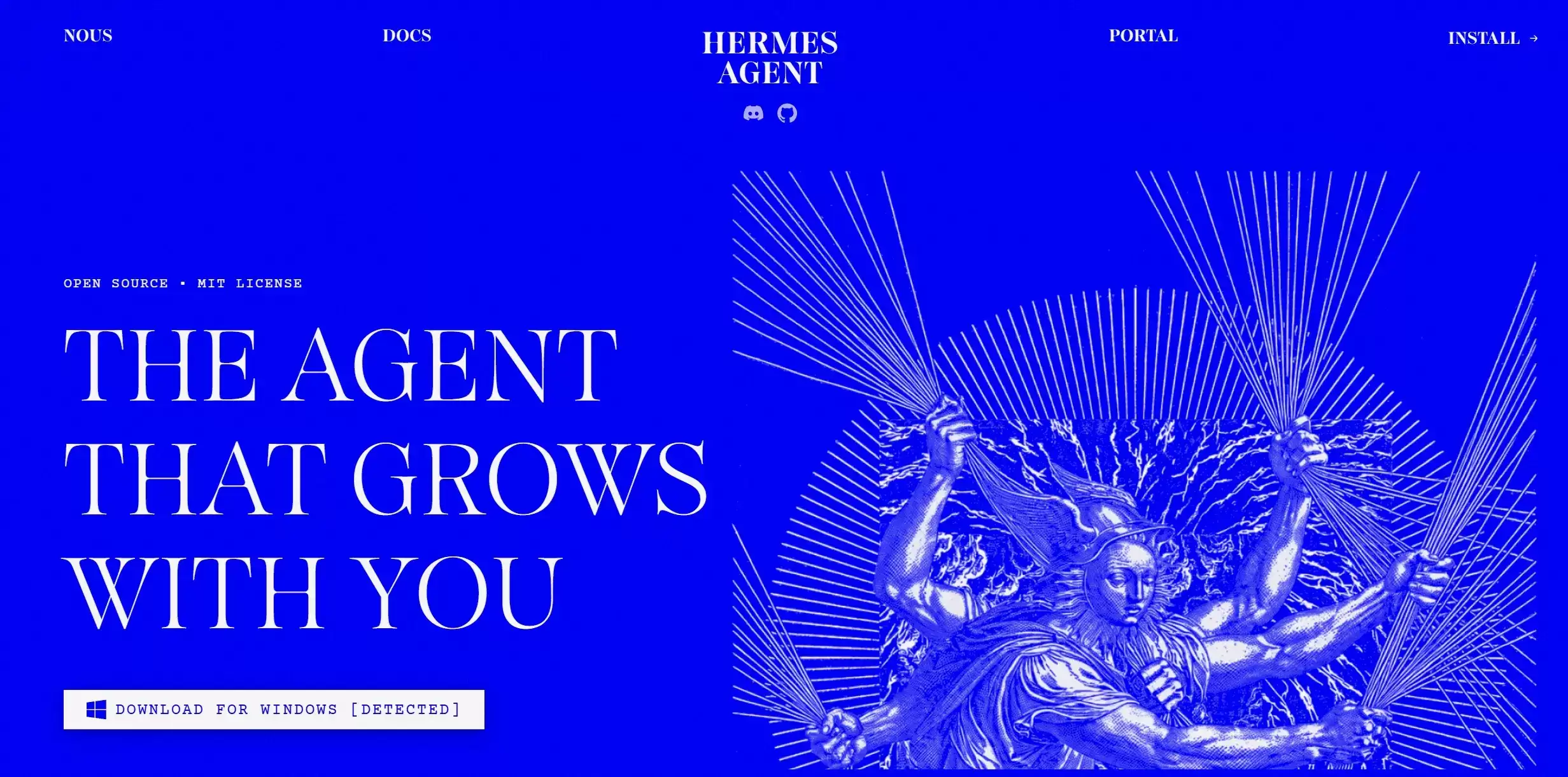 Hermes Desktop官网首页