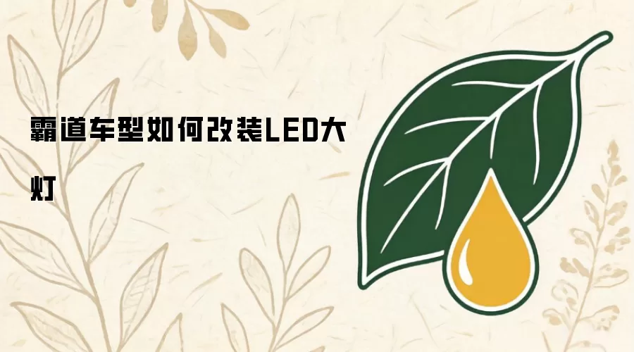 霸道车型如何改装LED大灯