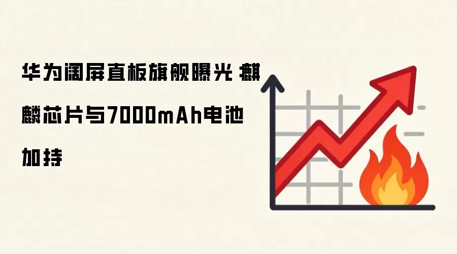 华&为阔屏直板旗舰曝光：麒麟芯片与7000mAh电池加持