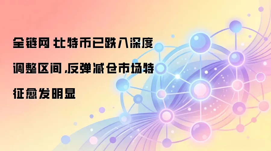 全链网：比特币已跌入深度调整区间，反弹减仓市场特征愈发明显