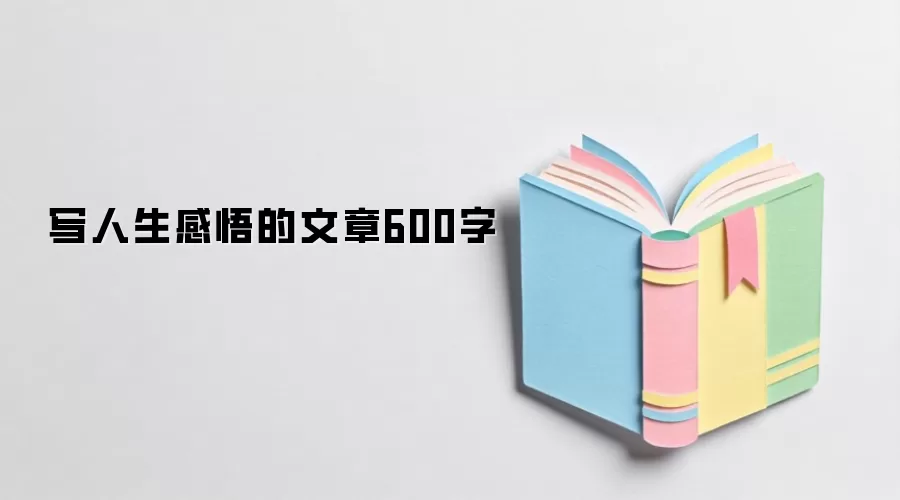 写人生感悟的文章600字