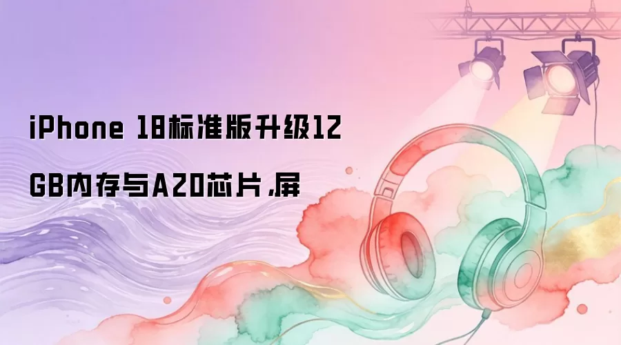 iPhone 18标准版升级12GB内存与A20芯片,屏