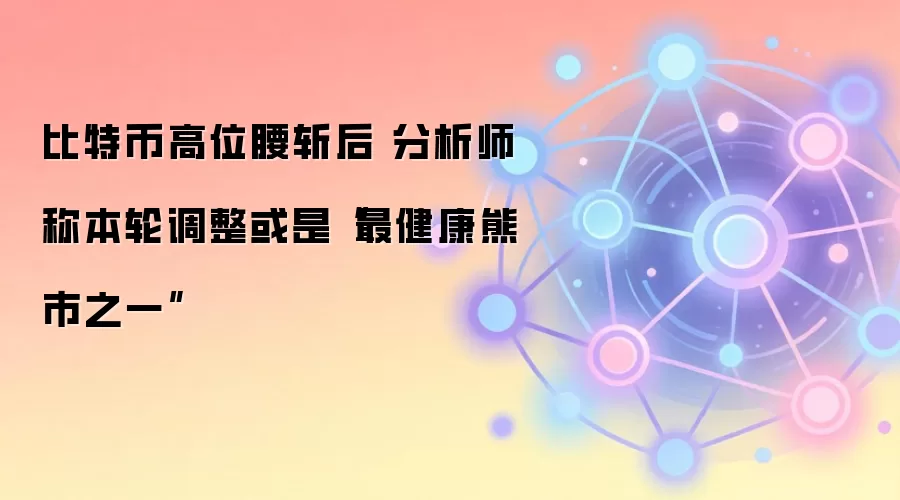 比特币高位腰斩后 分析师称本轮调整或是“最健康熊市之一”