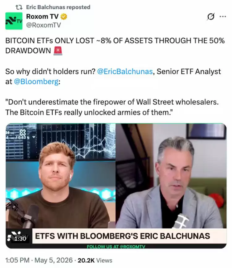 比特币（BTC）ETF多日连涨成功突破8万美元,单周新增资金近10亿美元
