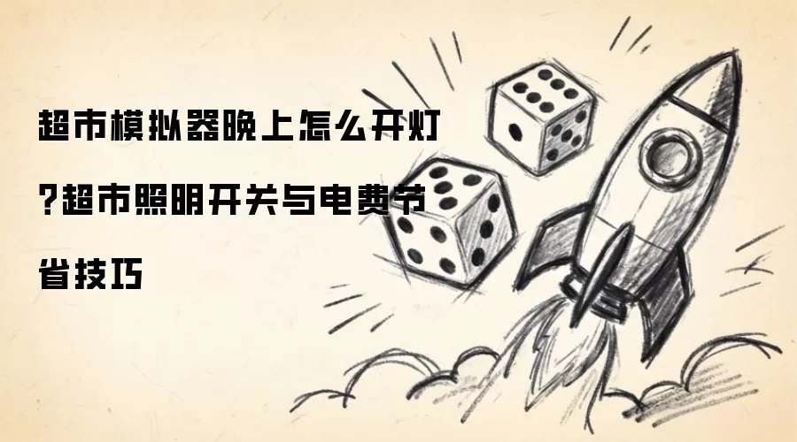 超市模拟器晚上怎么开灯？超市照明开关与电费节省技巧