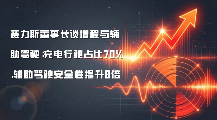 赛力斯董事长谈增程与辅助驾驶：充电行驶占比70%，辅助驾驶安全性提升8倍