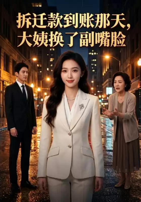 短剧《拆迁款到账那天，大姨换了副嘴脸》剧情介绍