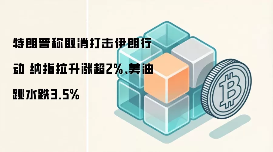 特朗普称取消打击伊朗行动 纳指拉升涨超2%、美油跳水跌3.5%