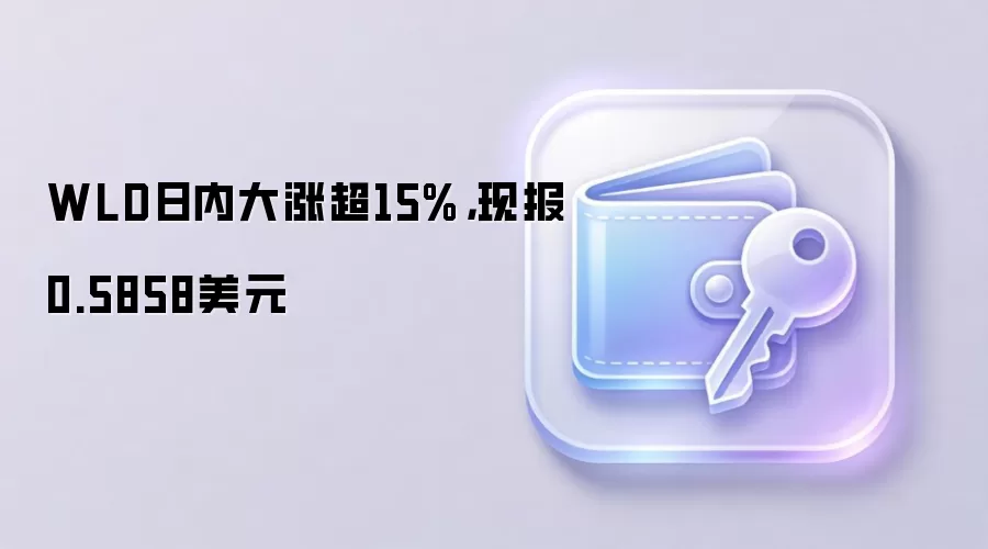 WLD日内大涨超15%，现报0.5858美元
