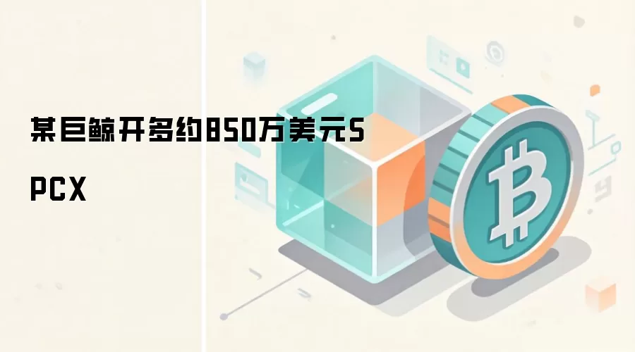 某巨鲸开多约850万美元SPCX