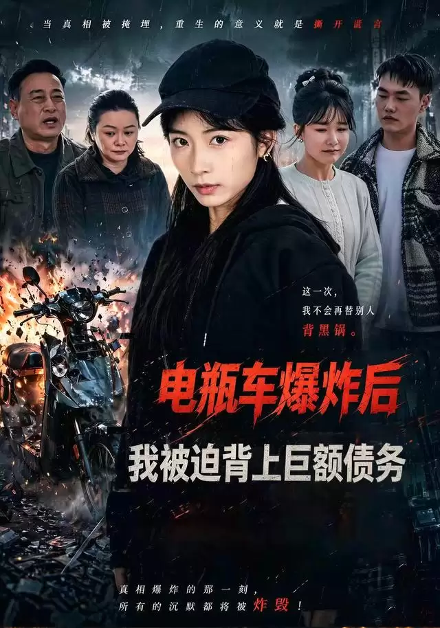 短剧《电瓶车爆炸后，我被迫背上巨额债务》剧情介绍