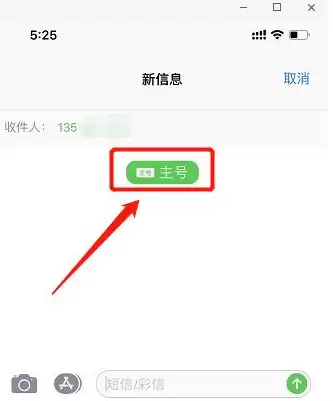 苹果iPhone11手机发信息时如何切换主副卡？