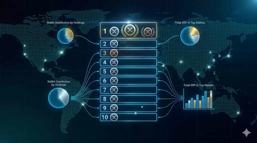 XRP币富豪榜:谁拥有最多 XRP？2026年财富阶层解析