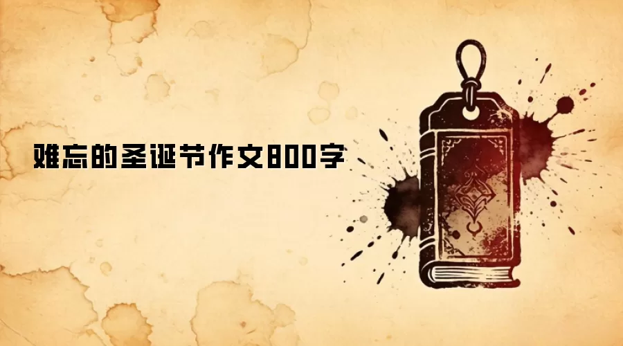 难忘的圣诞节作文800字