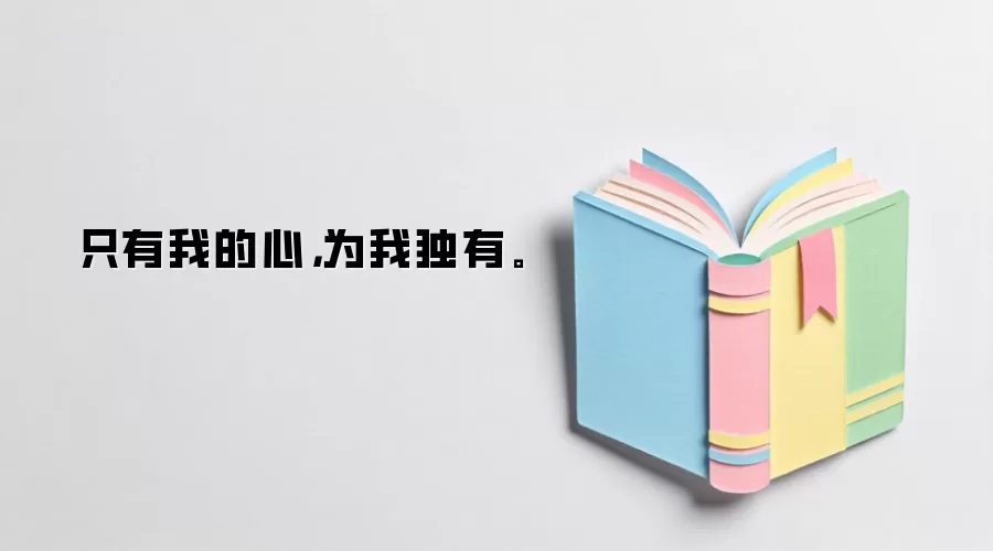 只有我的心,为我独有。