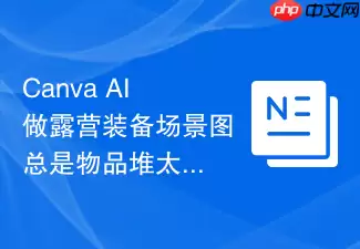 Canva_AI做露营装备场景图总是物品堆太乱，提示词该补什么
