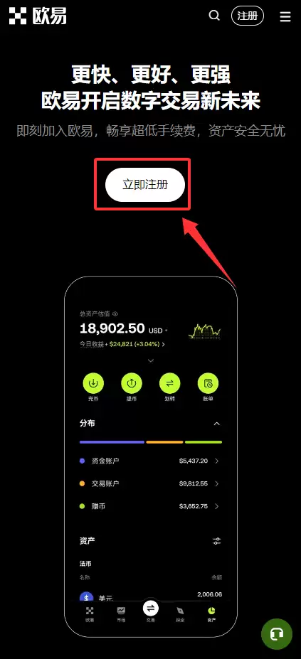 欧易交易所注册流程
